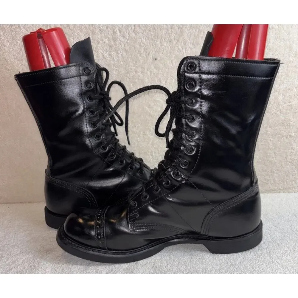 Double H Leather Paratrooper Jump Boots Made in USA Men's 10 D